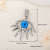 Jewelry Devil's Eye Pendant Bracelet Necklace Copper Gold Plated Inlay