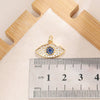Jewelry Devil's Eye Pendant Bracelet Necklace Copper Gold Plated Inlay