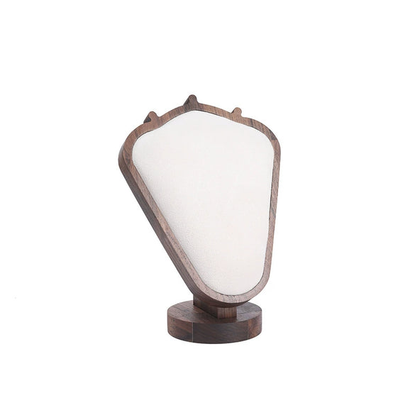 Jewelry Display Plate Geometric Wood Velvet Splicing Highend Storage Props
