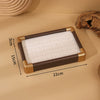 Jewelry Display Plate Imitation Wood Geometric Shape Splicing Highend Luxury For Ring Earrings Storage