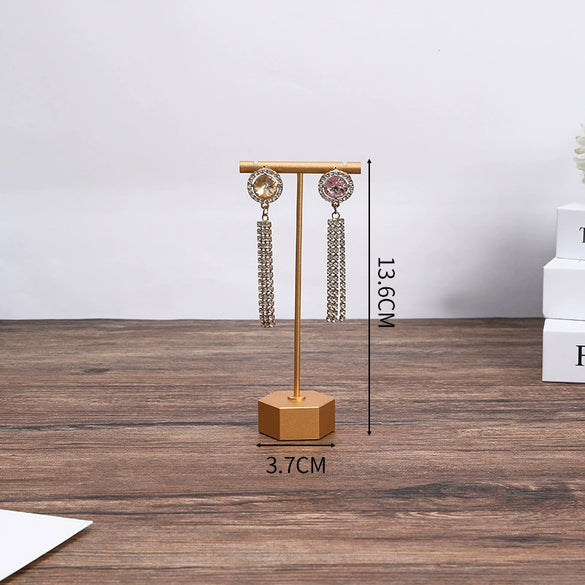 Jewelry Display Plate Wood Highend Geometric Shape Splicing