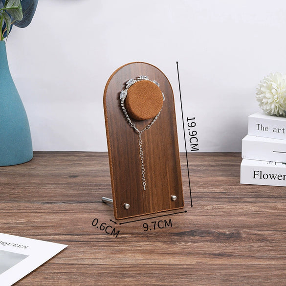 Jewelry Display Plate Wood Highend Geometric Shape Splicing