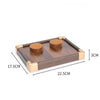 Jewelry Display Plate Wood Highend Geometric Shape Splicing