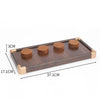 Jewelry Display Plate Wood Highend Geometric Shape Splicing