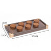 Jewelry Display Plate Wood Highend Geometric Shape Splicing