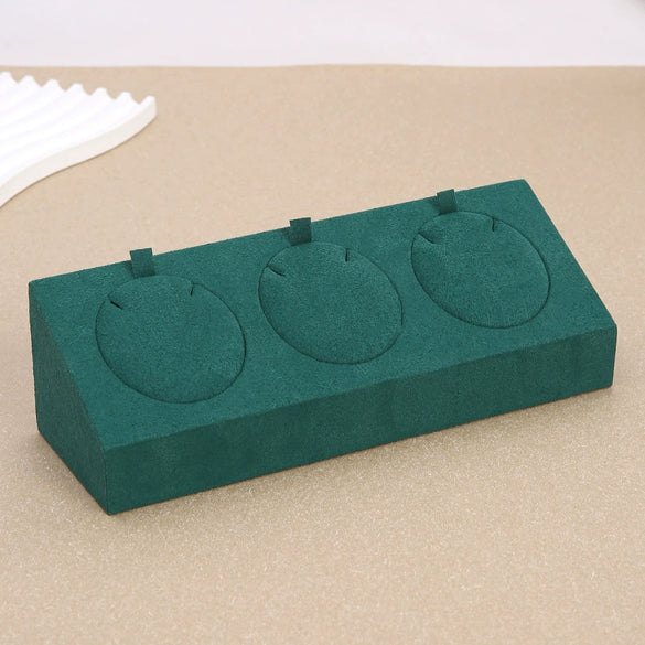 Jewelry Display Props Microfiber Alloy Rectangular Splicing Highend Ring Earring Pendant Frame
