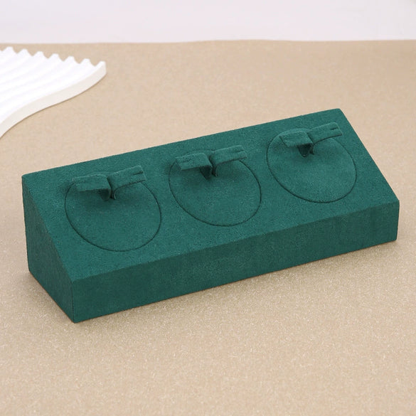 Jewelry Display Props Microfiber Alloy Rectangular Splicing Highend Ring Earring Pendant Frame