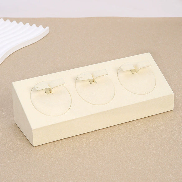 Jewelry Display Props Microfiber Alloy Rectangular Splicing Highend Ring Earring Pendant Frame