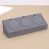 Jewelry Display Props Microfiber Alloy Rectangular Splicing Highend Ring Earring Pendant Frame