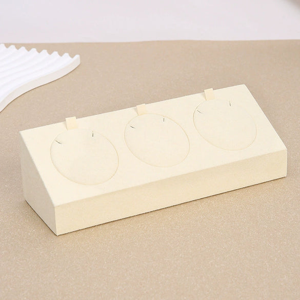 Jewelry Display Props Microfiber Alloy Rectangular Splicing Highend Ring Earring Pendant Frame