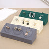 Jewelry Display Props Microfiber Alloy Rectangular Splicing Highend Ring Earring Pendant Frame