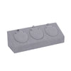 Jewelry Display Props Microfiber Alloy Rectangular Splicing Highend Ring Earring Pendant Frame
