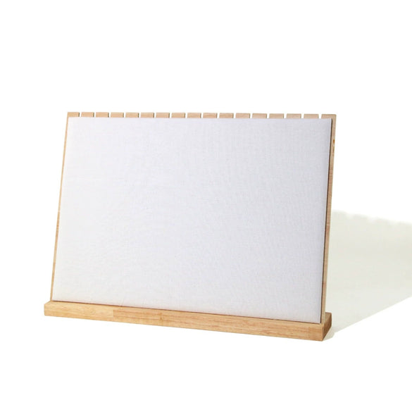 Jewelry Display Shelf Necklace Bracelet Storage Detachable Hanger Display Board Splicing Linen Solid Wood Rectangle Display Props