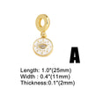 Jewelry Diy Accessories Copper Heart Giraffe Pendant Hand Bracelet Geometric Pattern Electroplated