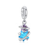 Jewelry Diy Pendant Accessories For Women Copper Silver Plated With Star Moon Sun Charm And Dripping Oil Design