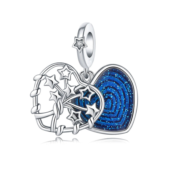 Jewelry Diy Pendant Accessories For Women Copper Silver Plated With Star Moon Sun Charm And Dripping Oil Design