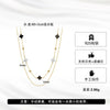 Jewelry Double Layer Star Four Leaf Clover Shell O Word Chain Necklace Silver Electroplated For Women