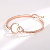 Jewelry Doublering Engraving Zircon Copper Geometric Electroplated Bracelet For Women