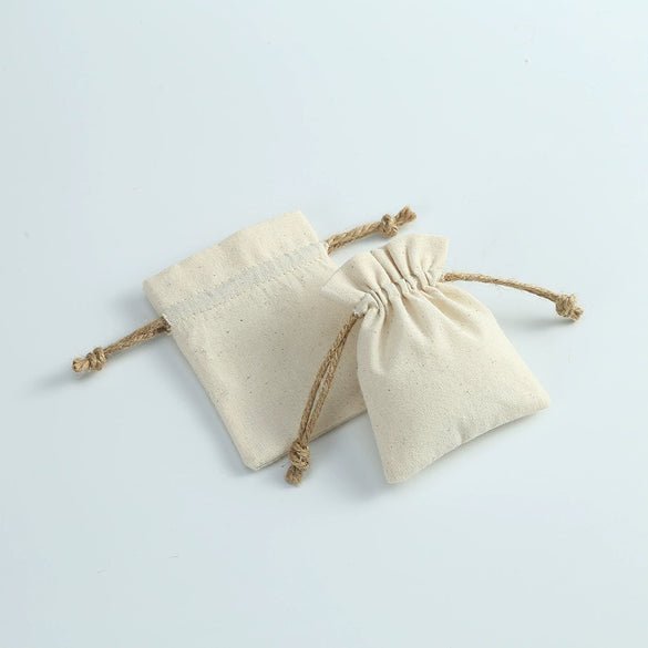 Jewelry Drawstring Storage Bag Cotton And Linen Cloth