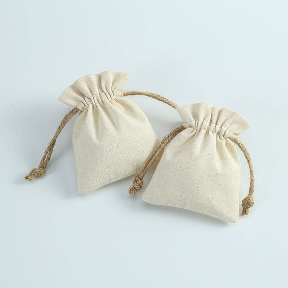 Jewelry Drawstring Storage Bag Cotton And Linen Cloth