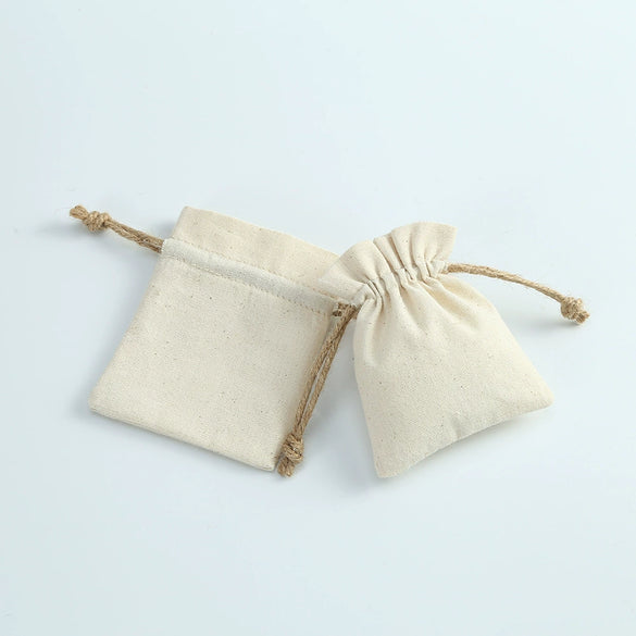 Jewelry Drawstring Storage Bag Cotton And Linen Cloth