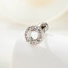Jewelry Ear Nail Accessories Stainless Steel Polish Titanium Steel Drilling Position Pin Screw Screw Rod