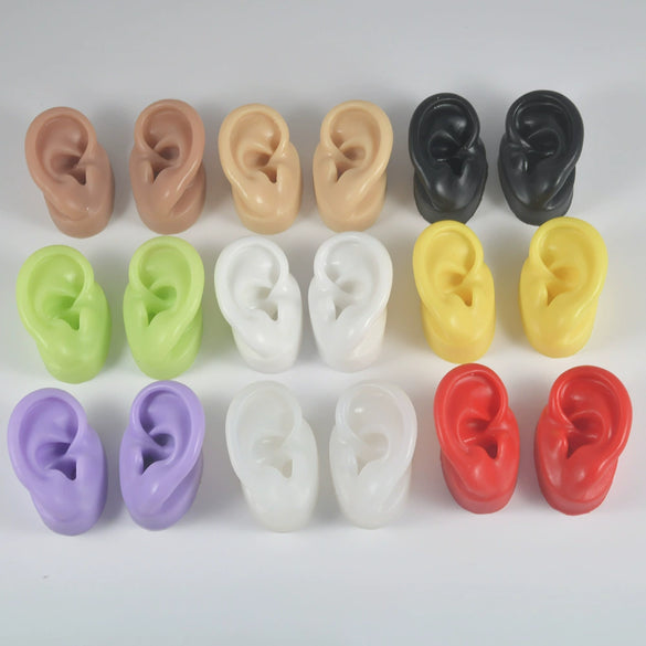 Jewelry Ear Silicone Display Model Metal Bracket Earrings With Personality Geometric Style