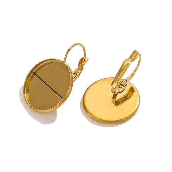 Jewelry Ear Tray Accessories Stainless Steel Titanium Steel Gold Plated Electroplated
