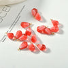 Jewelry Earrings Accessories Fruit Pomegranate Seed Resin And Plastic Dripping Glue Handmade Pendant