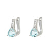 Jewelry Earrings Copper Geometric Electroplated Water Droplets Zircon Topaz