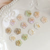 Jewelry Earrings Hair Accessories Resin Handmade With Gold Foil Inlaid Sweet Fresh Fairy Flower Pattern