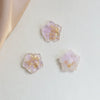 Jewelry Earrings Hair Accessories Resin Handmade With Gold Foil Inlaid Sweet Fresh Fairy Flower Pattern