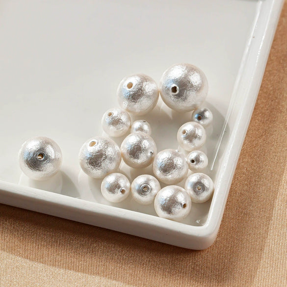 Jewelry Earrings Material Accessories Handmade Loose Beads Pure Cotton Pearl