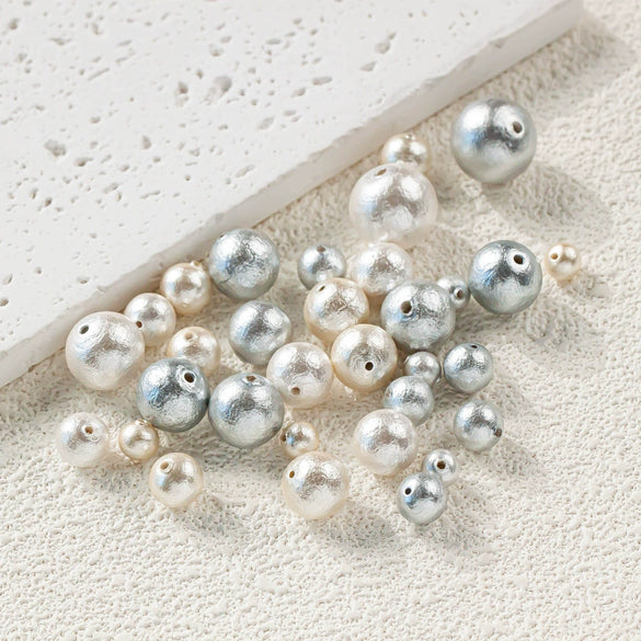Jewelry Earrings Material Accessories Handmade Loose Beads Pure Cotton Pearl