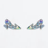 Jewelry Earrings Set Fairy Tale Cartoon Cute Crystal Shoes Style Zircon Copper