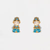 Jewelry Earrings Set Fairy Tale Cartoon Cute Crystal Shoes Style Zircon Copper