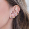 Jewelry Earrings Set Fairy Tale Cartoon Cute Crystal Shoes Style Zircon Copper