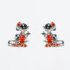 Jewelry Earrings Set Fairy Tale Cartoon Cute Crystal Shoes Style Zircon Copper