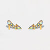 Jewelry Earrings Set Fairy Tale Cartoon Cute Crystal Shoes Style Zircon Copper