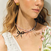 Jewelry Earrings Stainless Steel Bow Pearl Electroplated Light Luxury Women