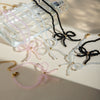 Jewelry Earrings Stainless Steel Bow Pearl Electroplated Light Luxury Women