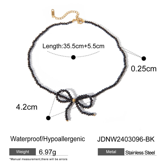 Jewelry Earrings Stainless Steel Bow Pearl Electroplated Light Luxury Women