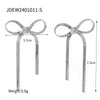 Jewelry Earrings Stainless Steel Bow Style Electroplated