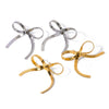 Jewelry Earrings Stainless Steel 18K Gold Geometric Bow Snake Chain Electroplating Style