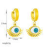 Jewelry Earrings Titanium Steel Geometric Devil's Eye Electroplating Creative Retro Fashion