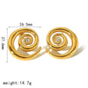 Jewelry Earrings Titanium Steel Stainless Steel Geometric Electroplated