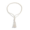 Jewelry Elegant Tassel Imitation Pearl And Imitation Crystal Necklace Geometric Style Electroplated