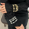 Jewelry Exaggerated Geometric Imitation Pearls And Ccb Electroplated Bracelet Set