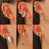 Jewelry Exaggerated Personality Geometric Copper Electroplated Earrings