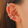 Jewelry Exaggerated Personality Geometric Copper Electroplated Earrings